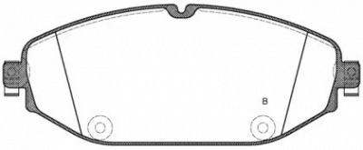OPEN PARTS bpa161800 -  Комплект тормозных колодок, дисковый тормоз